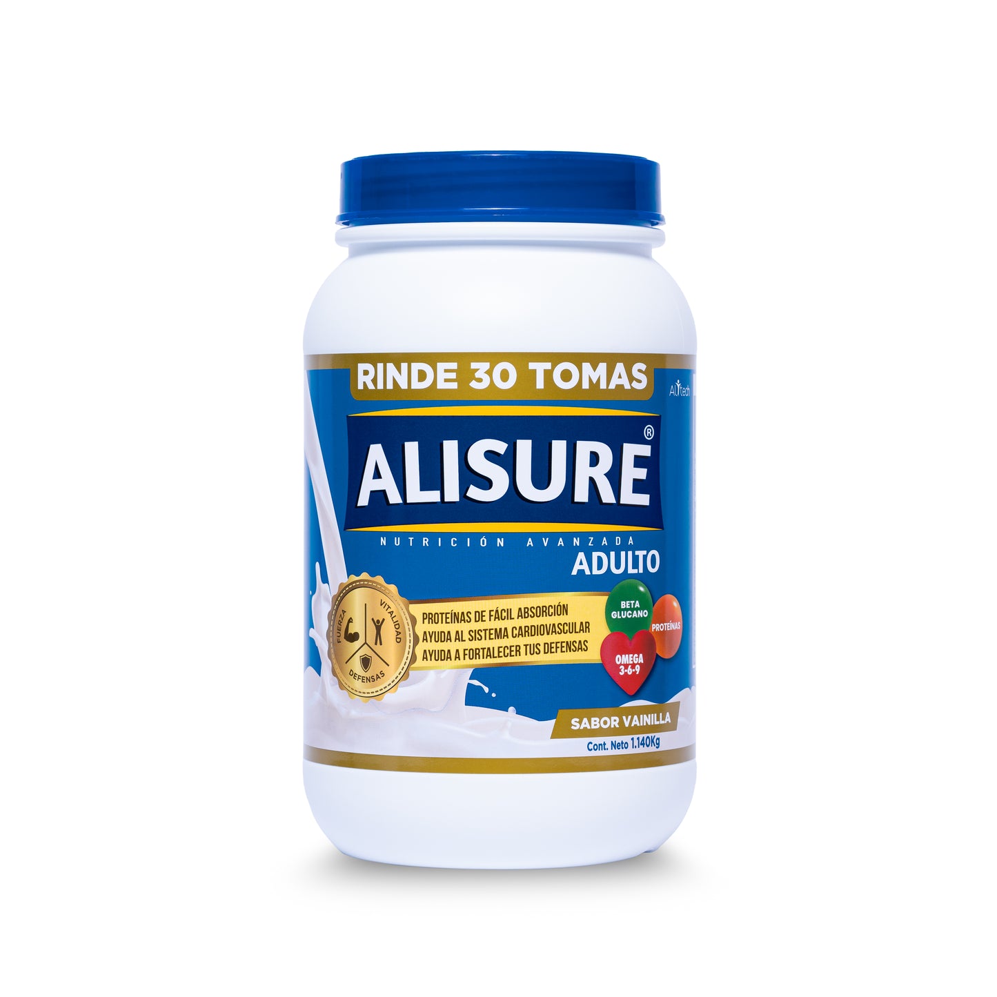 Alisure Adulto Sabor Vainilla 1140g