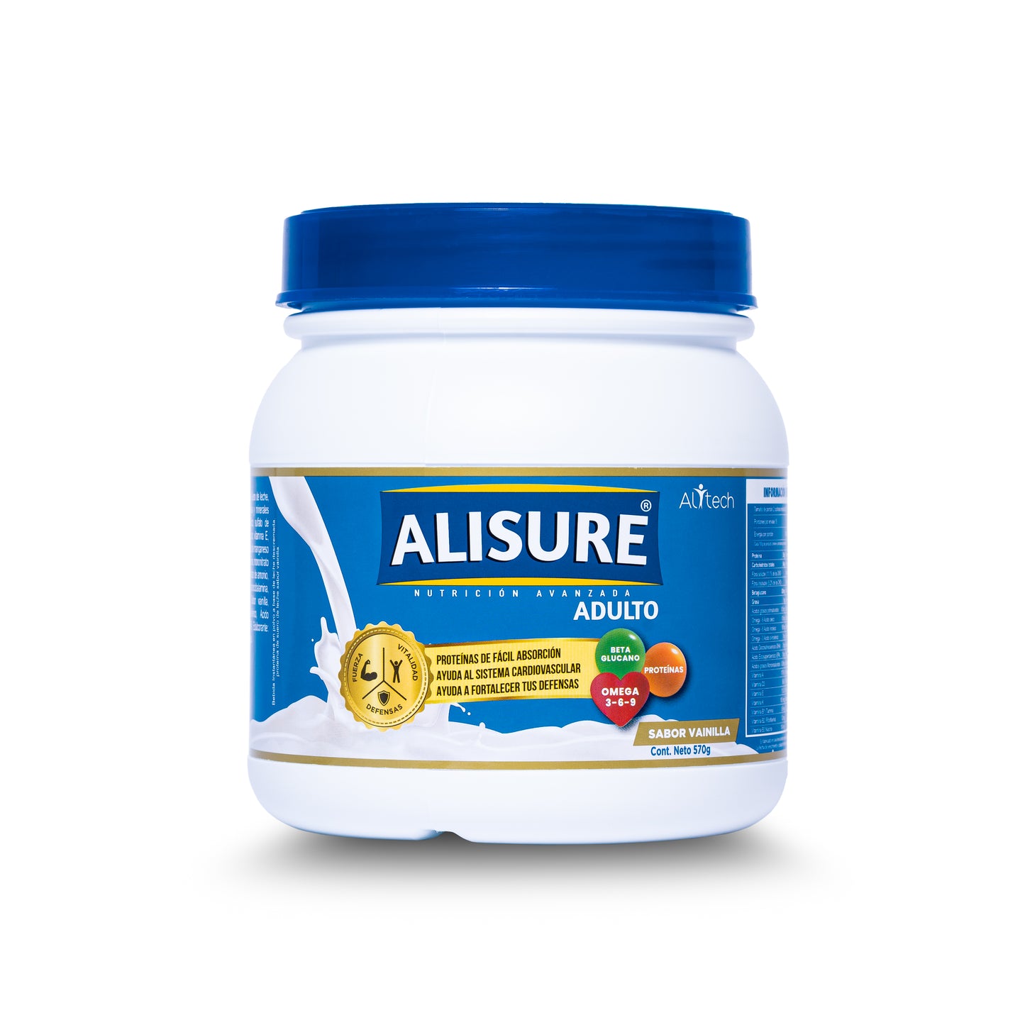 Alisure Adulto Sabor Vainilla 570g